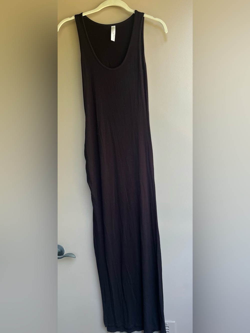 Classic Black Maxi Skirt - Women's Stretch Jersey